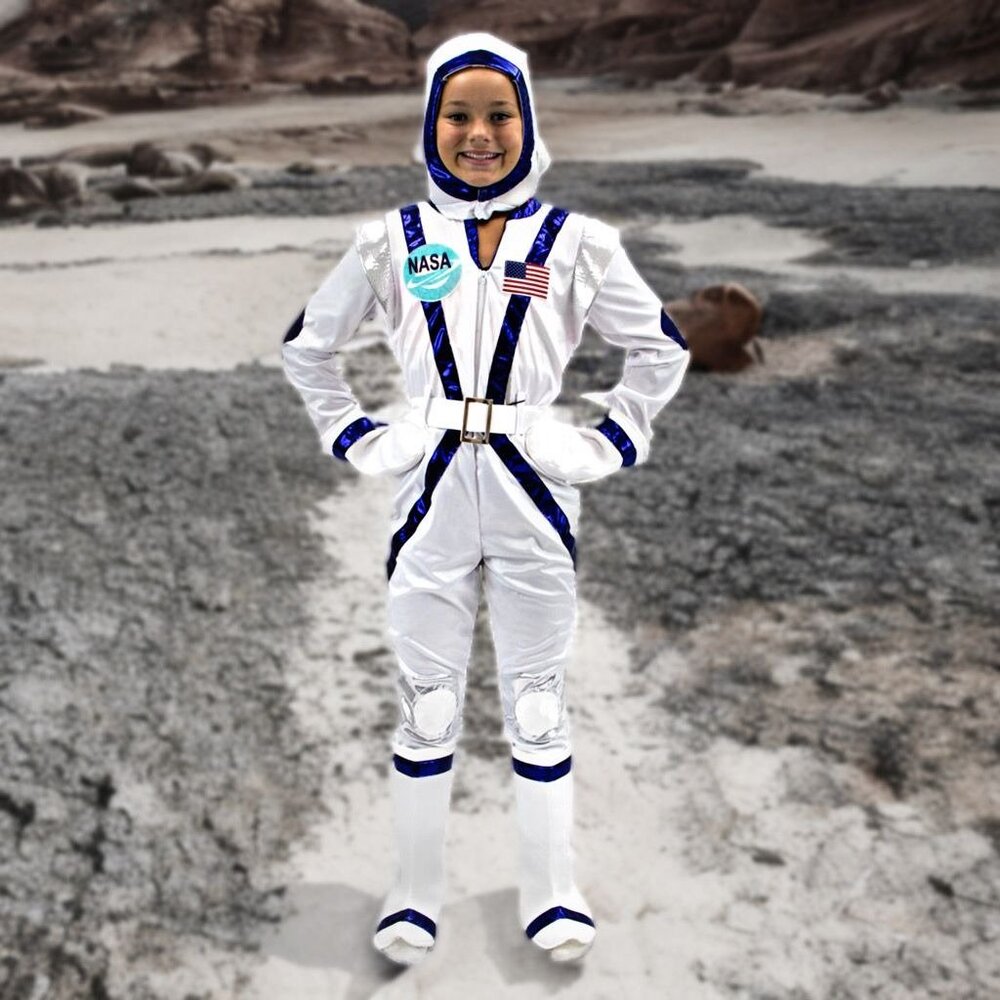 Boo! Inc. Kids Spunky Space Cadet Astronaut Suit Halloween Costume Dress Up UNI